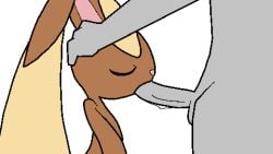 animated anthro closed_eyes duo fellatio female generation_4_pokemon grey_body hi_res lagomorph lopunny male male/female mammal mistressmare nintendo oral penile pokemon pokemon_(species) sex simple_background