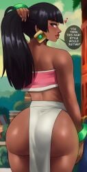 1girls absurdres ass big_ass big_breasts big_butt black_hair breasts butt chel clothing dark-skinned_female dark_skin dat_ass echosaber female female_focus female_only long_hair native_american native_american_female partially_clothed png solo the_road_to_el_dorado thick_thighs