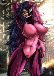 agony_(spider-man) bluewolfartista body_modification brainwashing corruption female large_ass large_breasts lips marvel marvel_comics mid-transformation my_hero_academia nemuri_kayama personality_change smile spider-man_(series) symbiosis symbiote thick_thighs toned_stomach transformation veiny_breasts wide_hips