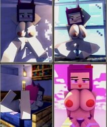 1girls 3d breasts erect_nipples female hijab horny_female human_female humanoid mine-imator minecraft nude_female outside redmug_(redmugx) screenshot smile tagme uzunaart wet_pussy