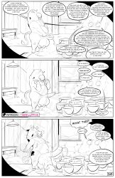 absurd_res anthro comic english_text hi_res hyena jeffrey_taggart male mammal milk page_10 page_number thewilldpink