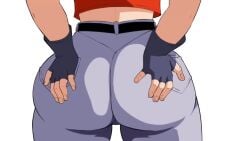 1girls animated ass ass_clapping ass_focus big_ass bubble_ass bubble_butt butt distraction divine_wine dragon_ball dragon_ball_gt dragon_ball_z fat_ass female_only gloves grabbing_own_ass grey_pants huge_ass jeans pan_(dragon_ball) pussy pussy_markings red_shirt shorter_than_10_seconds shorter_than_30_seconds solo tagme tight_clothing tight_pants video