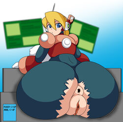 alia anal android anus ass blonde_hair bodysuit breasts edit huge_ass mega_man mega_man_x pussy robot_girl s1-14 torn_bodysuit