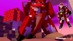 1boy1girl 1girls 3d animated anthro ass buttjob cubic_breasts female flamingono gif human_on_anthro male male_pov matilda_(flamingono) mine-imator minecraft mooshroom mooshroom_(minecraft) penis point_of_view pov straight udders