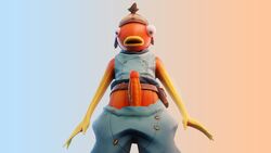 1boy 3d clothed fishstick_(fortnite) fortnite large_penis male_only penis s1nnerfox surprised tagme