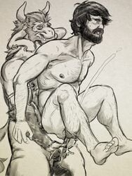 2boys anal anal_penetration anal_sex anthro anus asgore_dreemurr balls ballsack beard body_fur caprine chest_hair cum_in_ass cum_while_penetrated ear_piercing earrings erect_nipples erection eyes_closed facial_hair feet furry_balls gay gay_sex horns human interspecies leaking_cum long_ears long_hair_male male male/male male_nipples male_only manly masculine mature_male mustache naked_male nude_male okibearz penis penis_in_anus perineum reverse_suspended_congress scrotum sitting_on_penis smooth_penis sweatdrops testicles wince