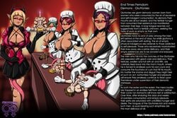 autofellatio cbt chef_hat chef_uniform cum cum_eating demon demon_girl female femdom hell horror huge_cock male malesub neocorona size_difference tagme waitress waitress_uniform