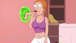 1boy 1girls adult_swim animated big_breasts breasts brother_and_sister cum cum_in_mouth female ferdafs handjob incest longer_than_30_seconds morty_smith no_sound orange_hair penis ponytail portal rick_and_morty rick_and_morty:_a_way_back_home summer_smith tagme unseen_male_face video