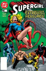 1girls 4boys blonde_female boots cam_smith cape captured_superheroine dc dc_comics futile_resistance gary_frank gorgon helpless_superheroine imminent_rape losing_fight miniskirt no_panties skimpy_costume smirk supergirl surprised_face tentacle tentacles yellow_hair