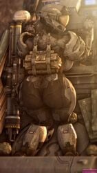 armor ass creepychimera dat_ass halo_(series) looking_back spartan spartan_(halo)