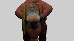 1boy 1girls 3d big_breasts curvy female male nsfwstudio rainbow_mika street_fighter street_fighter_v tagme thick_thighs