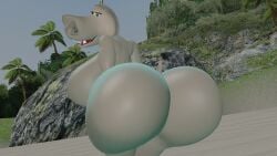 gloria the hippopotamus from dreamworks by skulltronprime969