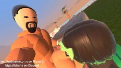 balls bj black_hair blowjob cock dick female penis rec_room rec_room_avatar recroom recroom-nsfw self_upload toony