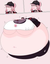 1girls 2d 2d_(artwork) 3_panel_comic air_inflation big_belly big_breasts breasts bubble_gum colored comic erect_nipples female female_focus female_only full_body_inflation gigantic_breasts hololive hololive_english huge_belly huge_breasts hyper_breasts inflated_belly inflated_breasts inflation inflation_fetish large_breasts light-skinned_female light_skin mori_calliope round_belly solo solo_female solo_focus sonicateds spherical_inflation sunken_head sunken_limbs virtual_youtuber