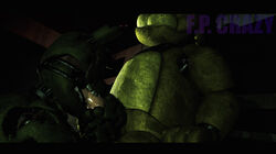 2boys animatronic anthro bear bowtie fellatio five_nights_at_freddy's furry gay golden_freddy_(fnaf) green_fur male male/male male_only penis rabbit springtrap springtrap_(fnaf) tagme yellow_fur yellow_penis