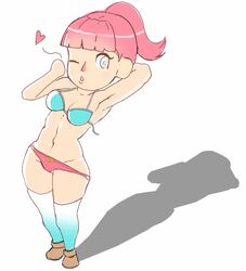 1girls animal_crossing animal_crossing_girl bottomless breasts cleavage female female_only nintendo nipples only_player pink_hair pussy shadow solo source_request sunbeam_(artist) sunbeamsketch thick_thighs thighs villager_(animal_crossing) year_request