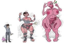 1boy 1futa 2020 alien alien_girl alien_humanoid areolae ass_expansion balls big_breasts big_penis bimbo bimbofication breast_expansion breasts clothed clothing erection feminization fully_clothed futanari futanari_transformation hair_color_change hair_growth high_heels huge_ass huge_breasts humanoid humanoid_penis lip_expansion lips male male_to_futa navel nipples nude penis penis_expansion simsmaster species_transformation standing thick_thighs thigh_expansion transformation transformation_sequence wide_hips