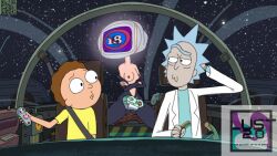 1girls 2boys adult_swim lust_2.0 morty_smith remote rick_and_morty rick_sanchez robot television tv tv_head