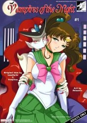 bishoujo_senshi_sailor_moon bite bite_mark blood_sucking breasts clothing corruption dark_kingdom enemy_conversion female large_ass large_breasts locofuria long_hair makoto_kino queen queen_beryl red_hair sailor_jupiter sailor_senshi sailor_senshi_uniform skirt small_breasts thick_thighs transformation vampire villainess white_skin wide_hips