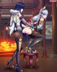 shenhe (genshin impact) from genshin impact by bbmbbf