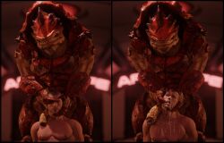 3d 3d_(artwork) after_sex ahe_gao alien before_and_after bodily_fluids cheap-wazoo commander_shepard cum cum_on_chest cum_on_face cum_on_neck cum_on_penis digital_media_(artwork) duo ejaculation eye_roll flaccid foreskin gay genital_fluids genitals hair hi_res holding_head human humanoid_genitalia humanoid_penis imminent_sex interspecies krogan looking_pleasured male male/male male_only mammal mass_effect muscular muscular_male nipples not_furry nude open_mouth partially_retracted_foreskin penis sex urdnot_wrex