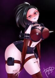 ass beltskirt brainwashing breasts corruption dark_persona enemy_conversion female female_only high_heels leotard momo_yaoyorozu my_hero_academia navel smile thick_thighs wide_hips yamimochi