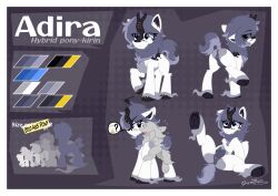 adira_(mlp) animal_genitalia asian_mythology chinese_mythology east_asian_mythology equine_genitalia female feral genitals hasbro hi_res hybrid kirin larger_female model_sheet my_little_pony mythology presenting sherathoz size_difference solo spread_legs spreading