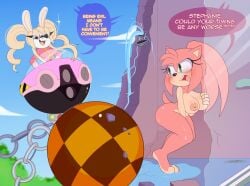 amy_rose anthro apinkgrape ass boob boobs breast breasts covering covering_breasts covering_crotch embarrassed embarrassed_female embarrassed_nude_female enf neko-eclipse17 nipple nipples nude pink_body pink_fur sega shower showering sonic_(series) stephanie_glamor tit tits