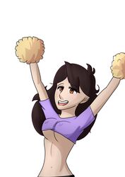 cheerleader clothing crop_top jaiden jaiden_animations jaidenanimations medium_breasts pom_poms somebodyendme18 tagme underboob youtube youtuber