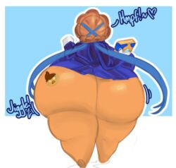 ass ass_focus blueberry_pie_cookie book cookie cookie_run curvaceous dat_ass dongwongtang dress dumptruck_ass dumptruck_butt edit facing_away female gigantic_ass heart huge_ass hyper_bimbo jiggle jiggling_ass solo tattoo thick_thighs thighs tramp_stamp walking