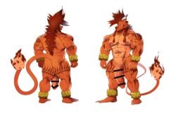 1boy abs anthro anthrofied balls biceps big_muscles big_penis canid canine censor_bar censored felid final_fantasy final_fantasy_vii flaccid genitals hatake hi_res male male_only mammal muscular muscular_anthro muscular_male nipples nude pecs penis red_xiii solo square_enix standing video_games