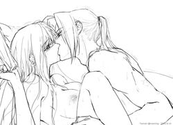 edward_elric fullmetal_alchemist kissing winry_rockbell