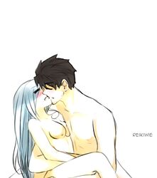 age_difference black_hair kissing male older_male older_penetrating_younger qrow_branwen reikiwie rwby white_hair winter_schnee younger_female