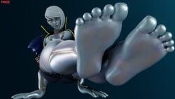 1girls 3d feet female female_only foot_fetish foot_focus fully_clothed metallic_body robot_girl seth_(sfv) seth_(street_fighter) soles solo street_fighter street_fighter_v ynoz