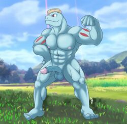 balls erection genitals hi_res humanoid jberrserker machoke male male_only muscular muscular_humanoid muscular_male nintendo not_furry nude pokémon_(species) pokemon pokemon_(species) public_nudity solo video_games