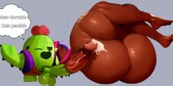 1femboy 2boys :v ass big_balls big_penis brawl_stars cactus cum femboy giant_penis huge_ass huge_cock precum sandy_(brawl_stars) senior_garabato simple_background sleeping small_but_hung somnophilia spanish_text spike_(brawl_stars) why wide_hips yaoi