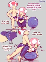 ass clothed grinding_on_penis mario_(series) nintendo part_of_a_set plump proto_spunk shortstack tagme tdt toad_(mario) toadette