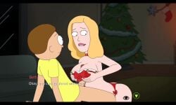 1boy 1girls beth_smith big_breasts big_penis blonde_hair boobjob bow_panties breast_jiggle brown_hair choker christmas_outfit christmas_tree english_text ferdafs grabbing_own_breast incest large_breasts large_penis lip_biting longer_than_one_minute looking_at_another morty_smith mother_and_son mp4 paizuri paizuri_under_clothes rick_and_morty rick_and_morty:_a_way_back_home rubbing_penis smile straight tagme titfuck titjob video