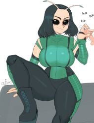 alien alien/human alien_girl alien_humanoid alien_look_like_human antennae big_breasts black_eyes black_hair clothed_female cum cute disembodied_penis female fingerjob floating_penis gloomyacid green_clothing guardians_of_the_galaxy handjob imminent_oral light-skinned_female light_skin mantis_(marvel) marvel marvel_cinematic_universe oral shoulder_length_hair small_penis small_penis_adoration thick_thighs wide_hips