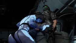 3d animated armor ass big_ass blowjob bra cortana female gamingarzia halo_(series) large_penis lingerie looking_at_partner looking_down male moaning_in_pleasure mp4 on_knees oral sitting sound tagme unsc_marine video