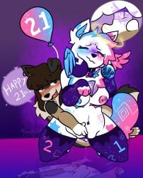 birthday crystal_(kittydogcrystal) furry furry_only meloucannsfw yuri