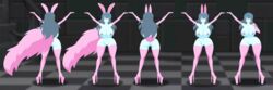 areolae ass big_ass big_breasts boots breasts bunny_ears bunny_girl bunny_tail commission dk female ghost ghost_girl gloves high_heels nipples nude platform_heels pussy riffsandskulls solo spooky's_house_of_jump_scares spooky_(shojs)