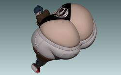 1girls 3d 3d_(artwork) 3d_model ass_cleavage blue_hair bottom_heavy butt_crack fat fat_ass gorillaz huge_ass hyper hyper_ass hyper_thighs lumo_draws massive_ass musician noodle_(gorillaz) tagme