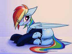 animal_genitalia anus ass equine_pussy fenixdust friendship_is_magic from_behind furry my_little_pony on_side paganee pony presenting_hindquarters pussy rainbow_dash_(mlp) smile solo straight_hair tail wings