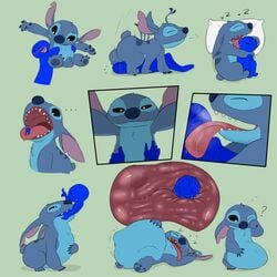 ... 1:1 2021 ? alien antennae_(anatomy) balls belly blue_body blue_claws blue_fur blue_nose blush bodily_fluids claws comic confusion da~blueguy disney experiment_(lilo_and_stitch) fur genitals happy internal licking lilo_and_stitch notched_ear oral_vore organs portrait saliva sharp_teeth size_difference stitch stomach teeth tongue tongue_out unknown_species vore