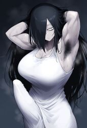 1futa ai_generated armpit armpit_fetish armpit_hair armpits arms_behind_head arms_up bicep biceps big_breasts big_penis black_hair breasts bulge bulge_through_clothing clothed clothing dark_hair erect_penis erection erection_under_clothes erection_under_clothing expressionless futa_only futanari ghost ghost_girl gloopai hair hair_over_one_eye huge_breasts huge_cock muscular muscular_futanari nai_diffusion pale pale-skinned_futanari pale_skin penis penis_outline penis_under_clothes solo solo_focus solo_futa steam steaming_body steamy sweat sweatdrop sweating the_ring white_clothing white_skin yamamura_sadako