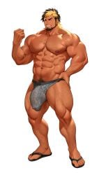 abs bara biceps big_balls big_bulge big_penis bodybuilder boner bulge censored chest_hair erection facial_hair flaccid hairy_legs hairy_male hairy_thighs huge_balls huge_bulge huge_cock huge_testicles hunk kuromine_hiraya male male_focus male_only massive_bulge massive_cock massive_penis muscle muscles muscular muscular_arms muscular_ass muscular_legs muscular_male muscular_thighs nipples pecs pubic_hair solo solo_male testicles yuatari