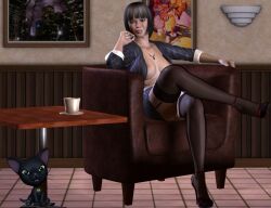 3d 3d_(artwork) armchair black-kat-3d-studio breasts clothing female solo tagme