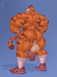 1boy ass ass_focus big_ass fat_ass flaccid fur furry gab_art kellogg's male_only nude orange_fur solo solo_male tony_the_tiger