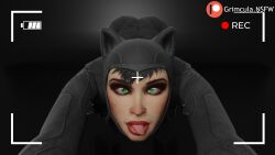 3d 3d_(artwork) 3d_model ass breasts catwoman catwoman_(arkham) catwoman_(arkham_city) catwoman_(arkham_knight) dc dc_comics naked naked_female nude nude_female porn pornography tongue_out white_ass white_body white_breasts white_skin